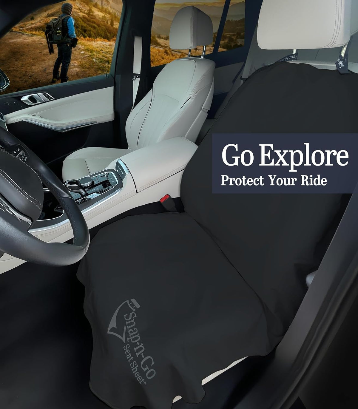 Car Seat Towel Cover After Gym Workout Yoga Pets | Snap-n-Go Seat Sheet™