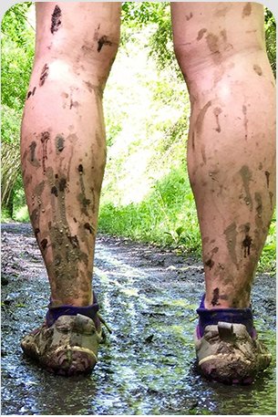 Mud and dirt