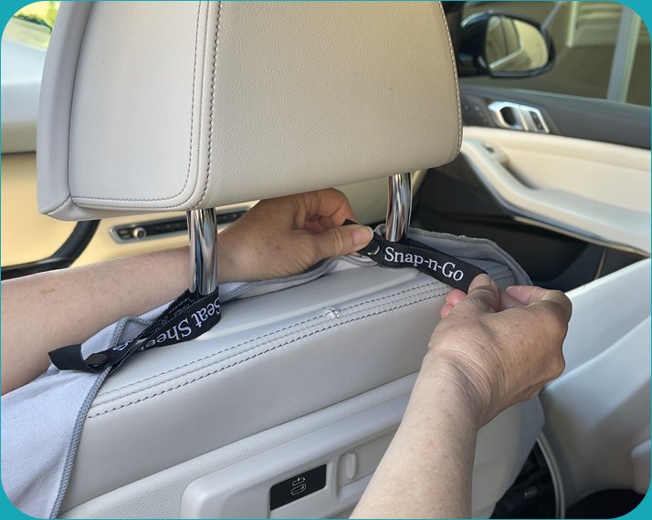 Snap-n-Go installing on headrest
